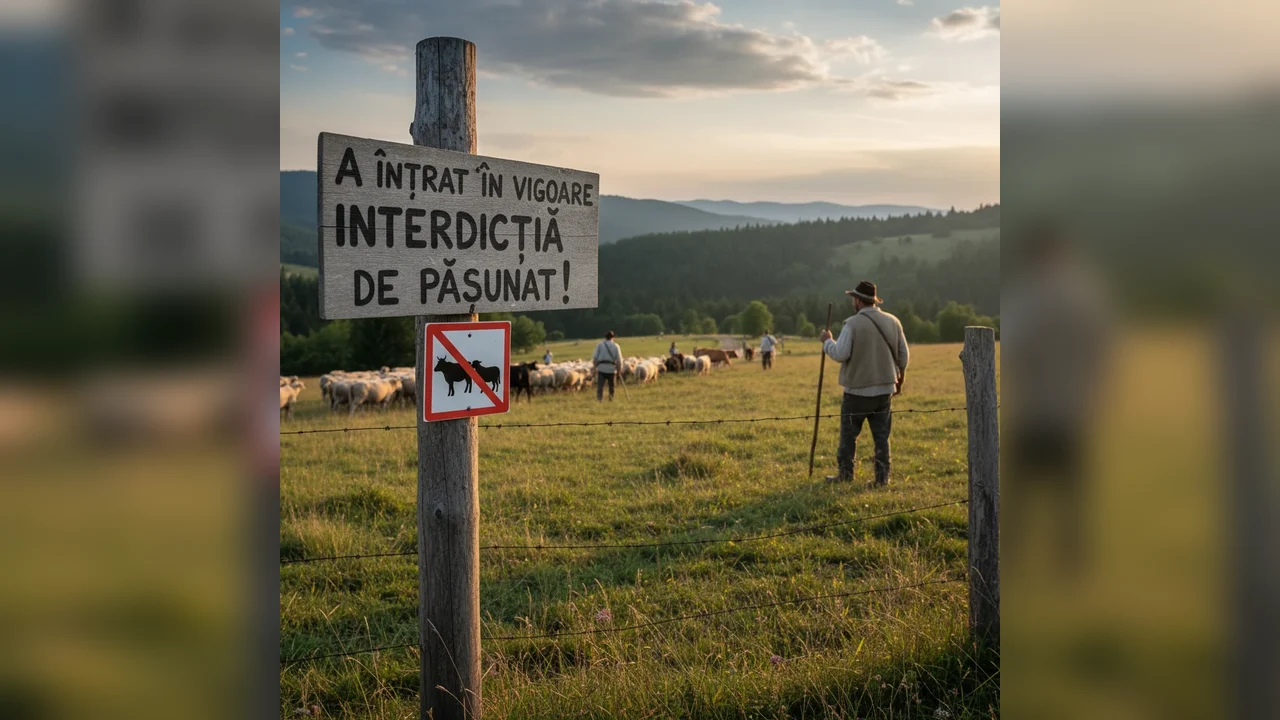A intrat în vigoare interdicția de pășunat în județul nostru!