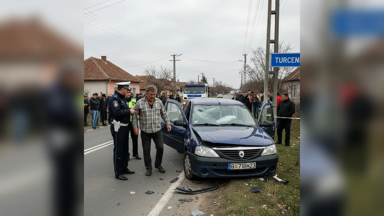 Accident grav la Turceni din cauza unui șofer băut