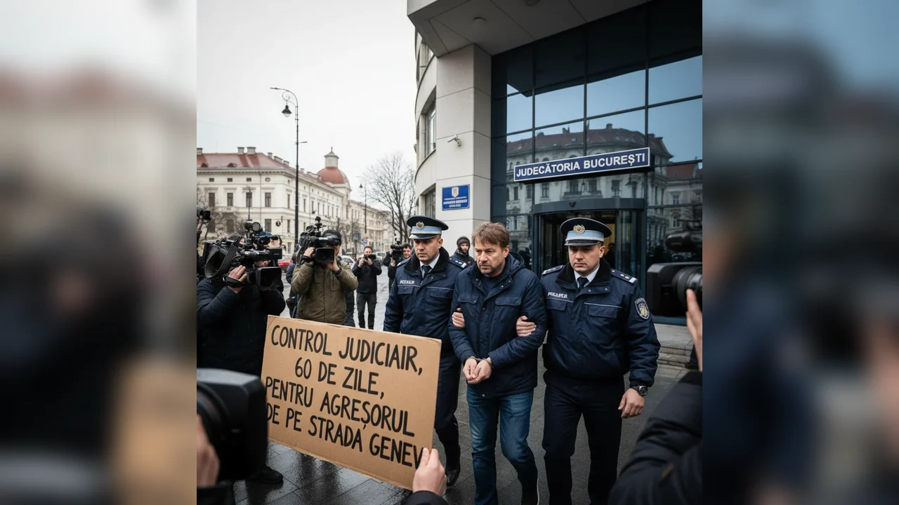 Agresorul de pe strada Geneva, plasat sub control judiciar pentru 60 de zile