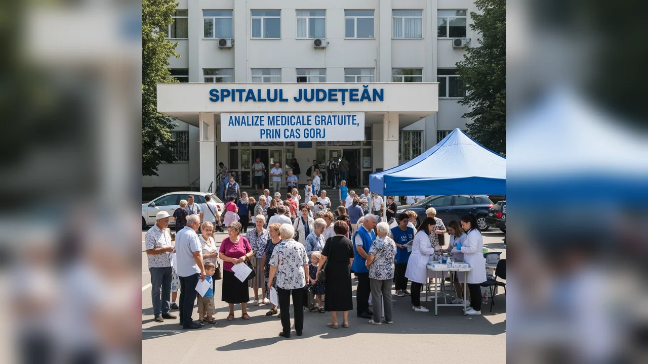 Analize medicale gratuite la Spitalul Județean din Gorj, oferite prin CAS Gorj