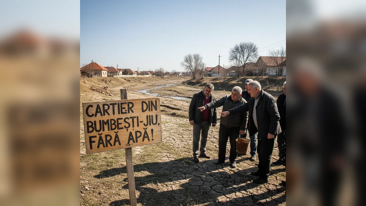 Apă lipsă în Cartierul Bumbești-Jiu, localnicii revoltati