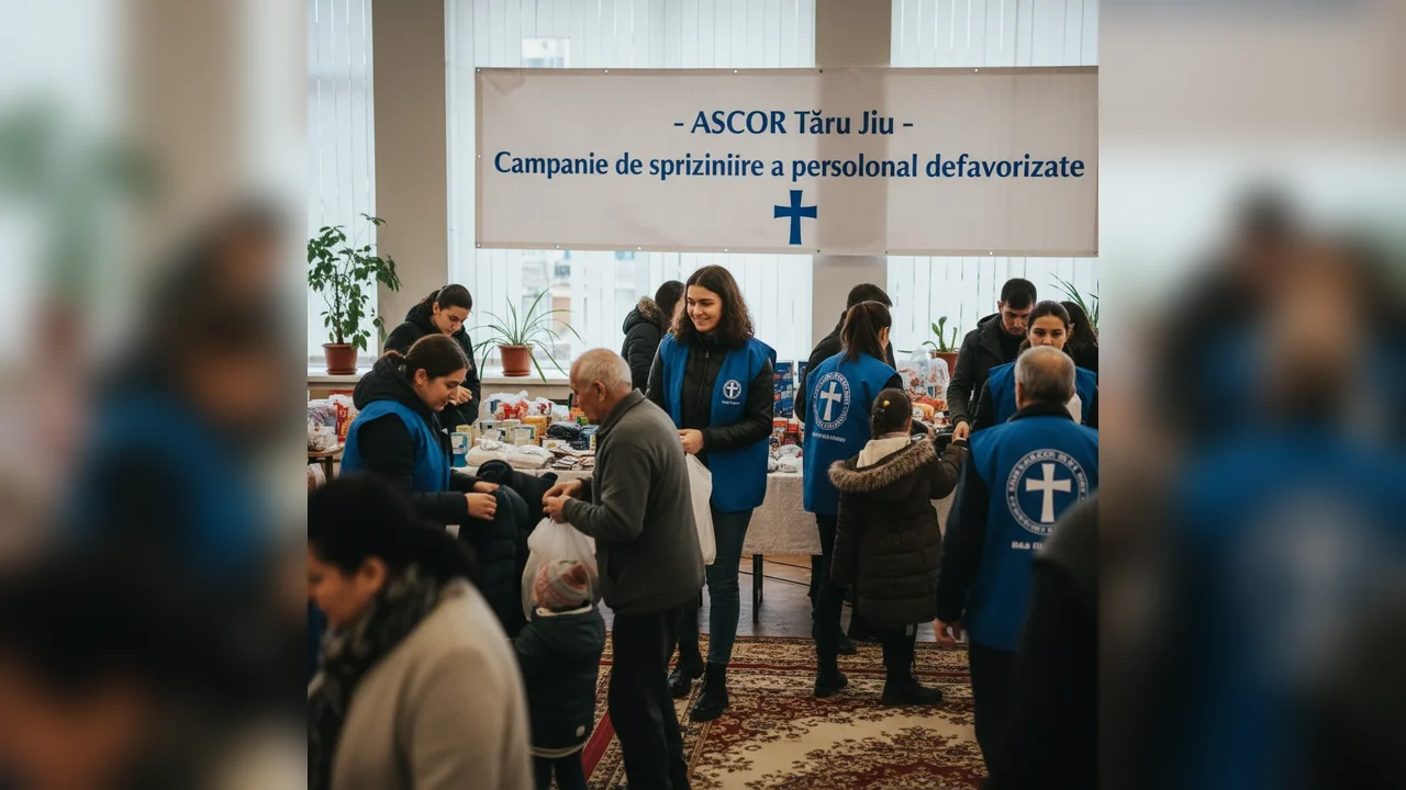 ASCOR Târgu Jiu lansează o campanie de sprijin pentru persoanele defavorizate din zonă