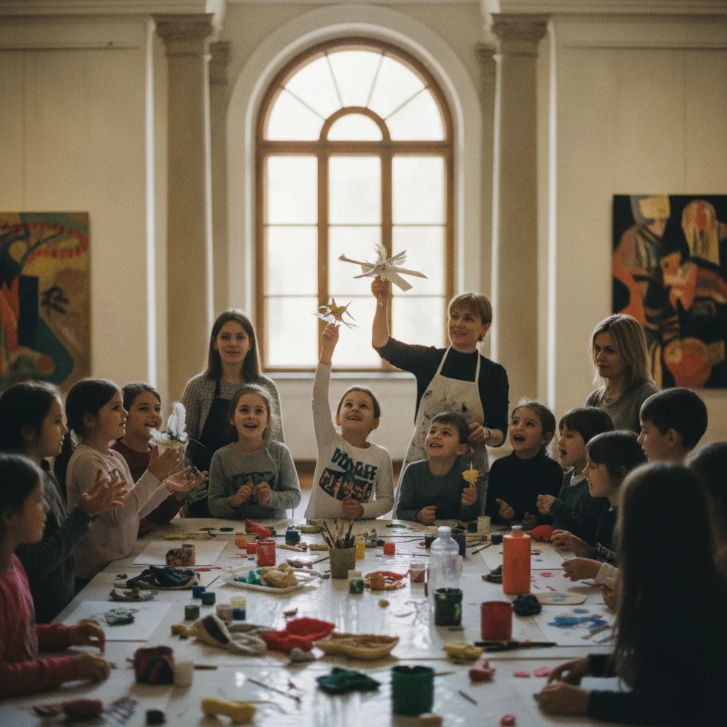 Atelierele zburdalnice ajung la Muzeul de Artă din Târgu Jiu. Programul activităților din octombrie