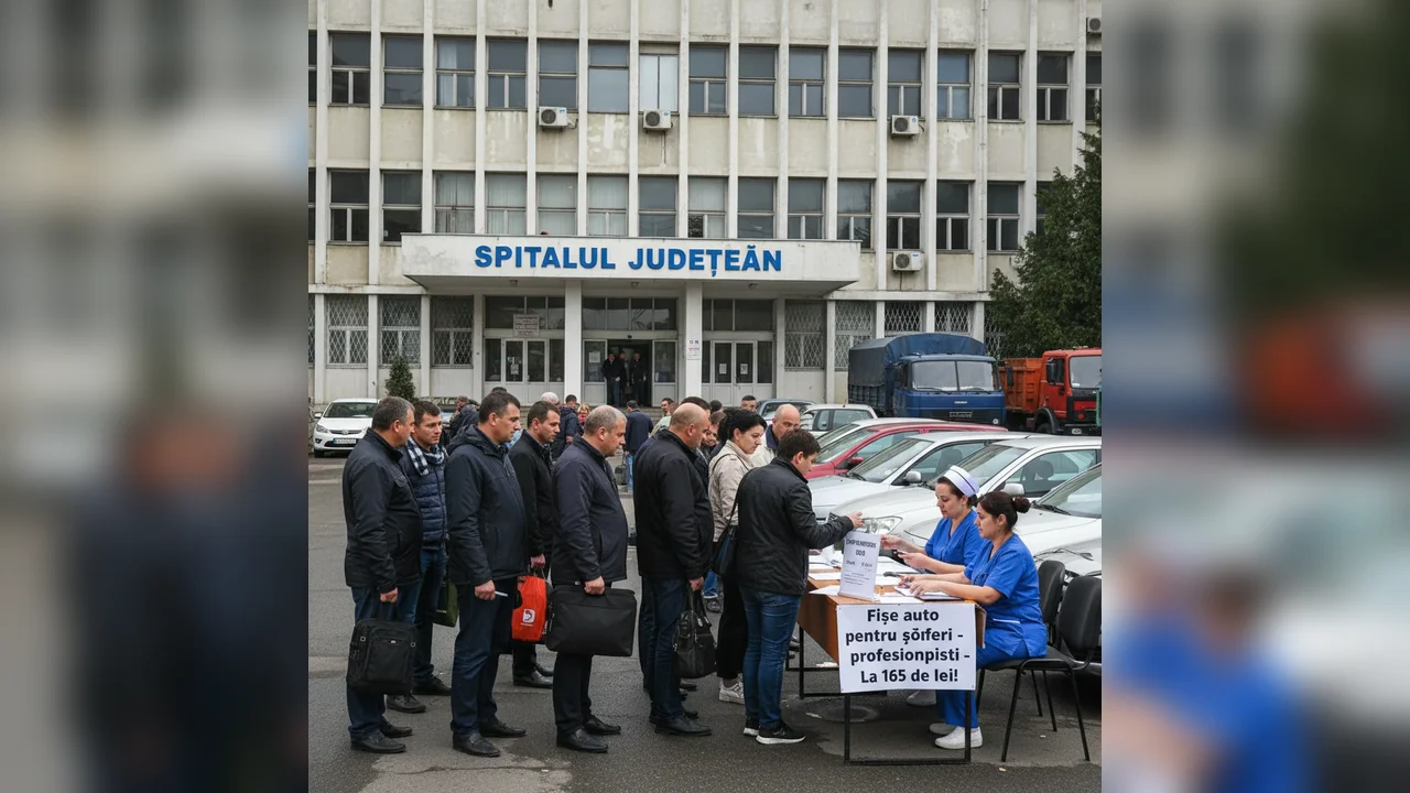 Atestate medicale pentru conducători profesioniști disponibile acum la Spitalul Județean, tarif 165 lei