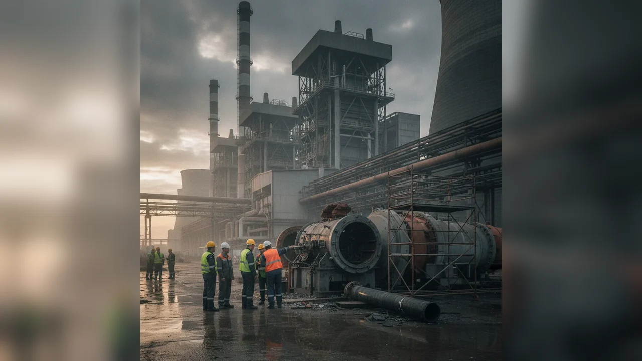 Avarie la Termocentrala Turceni: Grupul 5 oprit, doar două unități mai produc energie