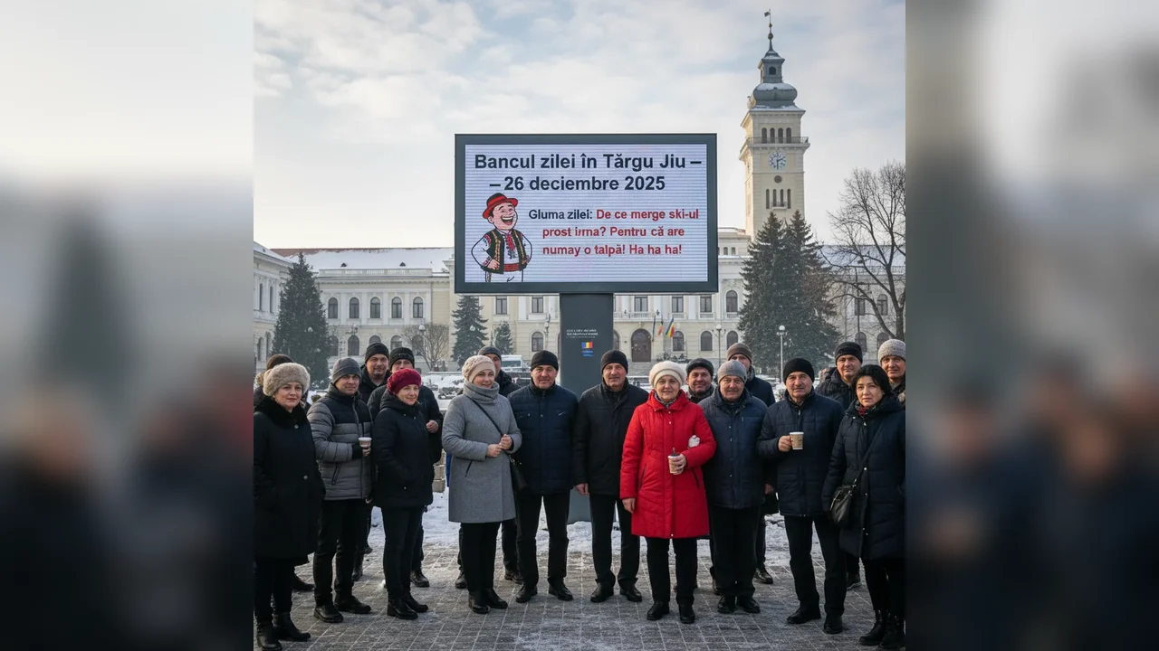 Bancul zilei în Târgu Jiu – 26 decembrie 2025