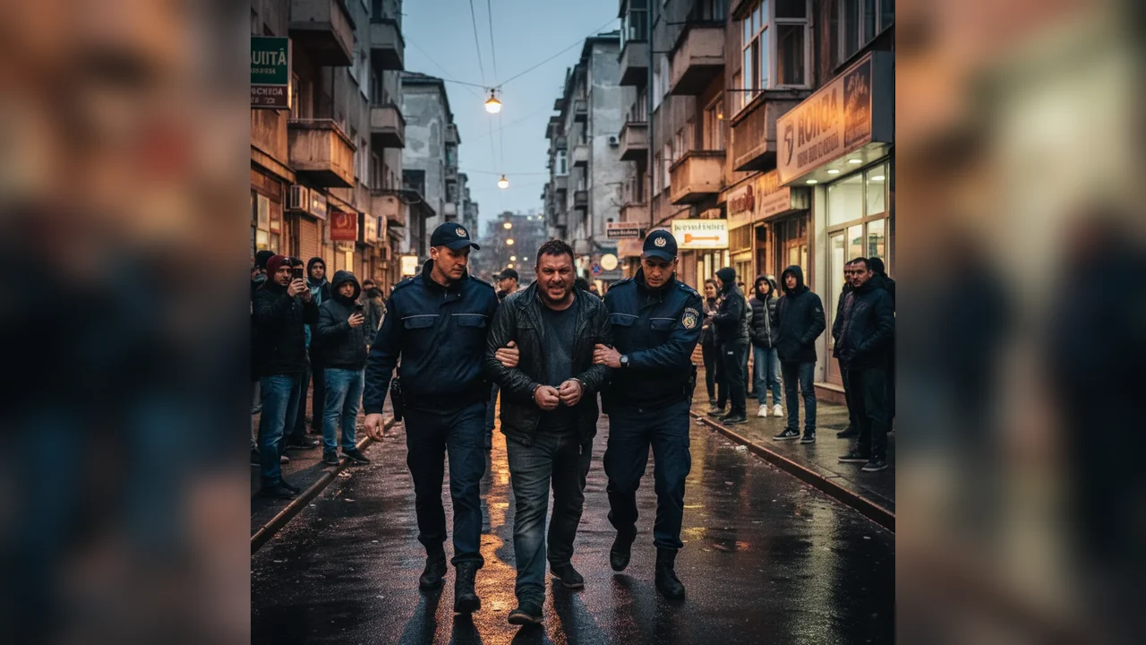 Bărbat agresiv prins și reținut de poliția locală