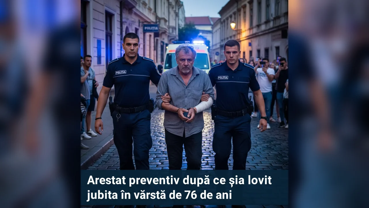 Bărbat arestat preventiv pentru că a agresat o femeie de 76 de ani, iubita sa