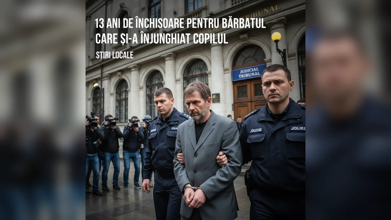 Bărbat condamnat la 13 ani de închisoare pentru înjunghierea propriului copil