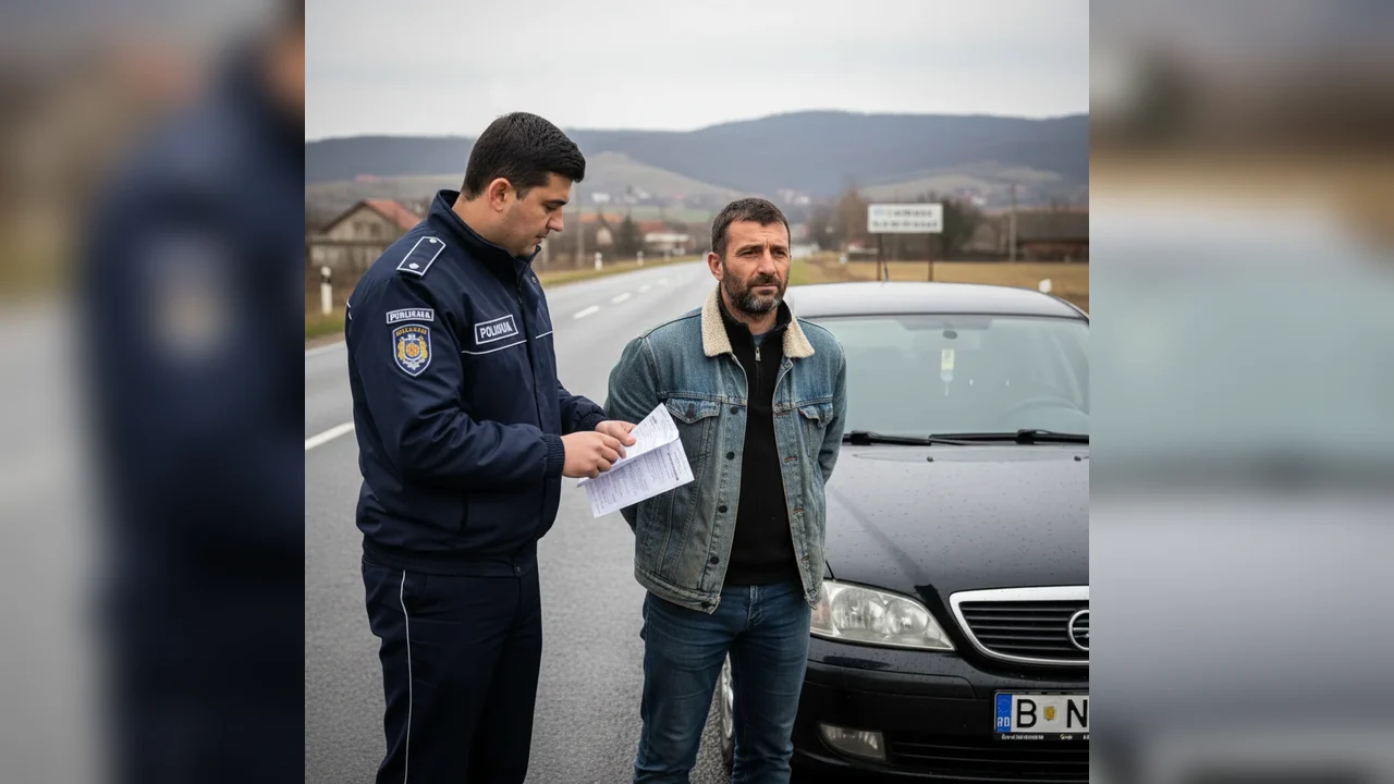 Bărbat din Motru prins la volan fără permis în Hunedoara