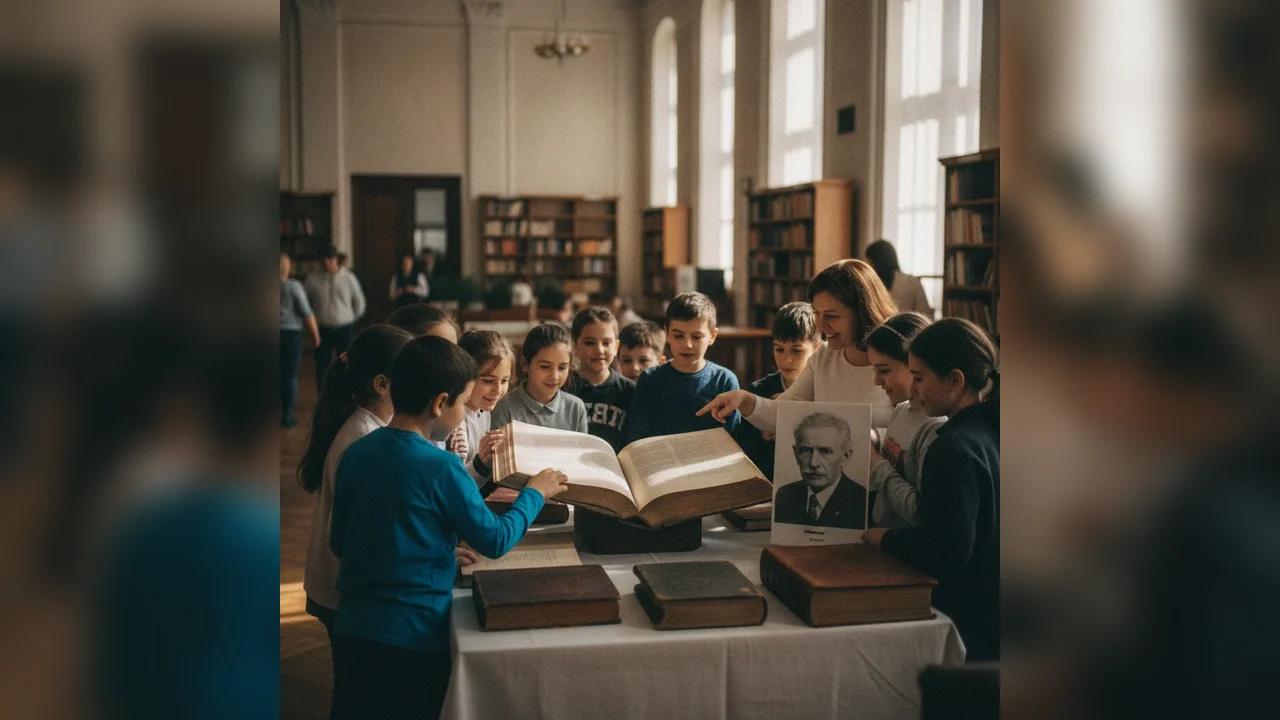 Biblioteca din Târgu Jiu expune latura de desenator a lui George Bacovia