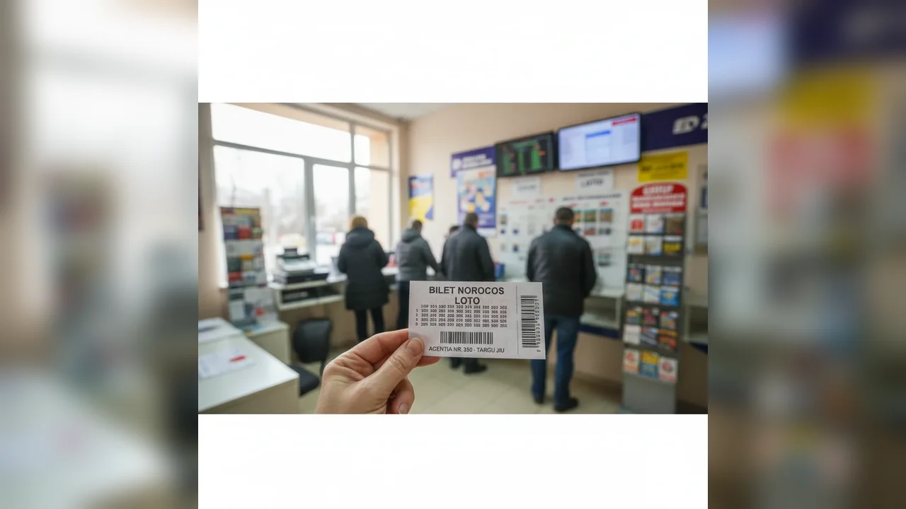 Bilet câștigător la Loto, jucat la o agenție din Târgu Jiu pe 8 martie 2026