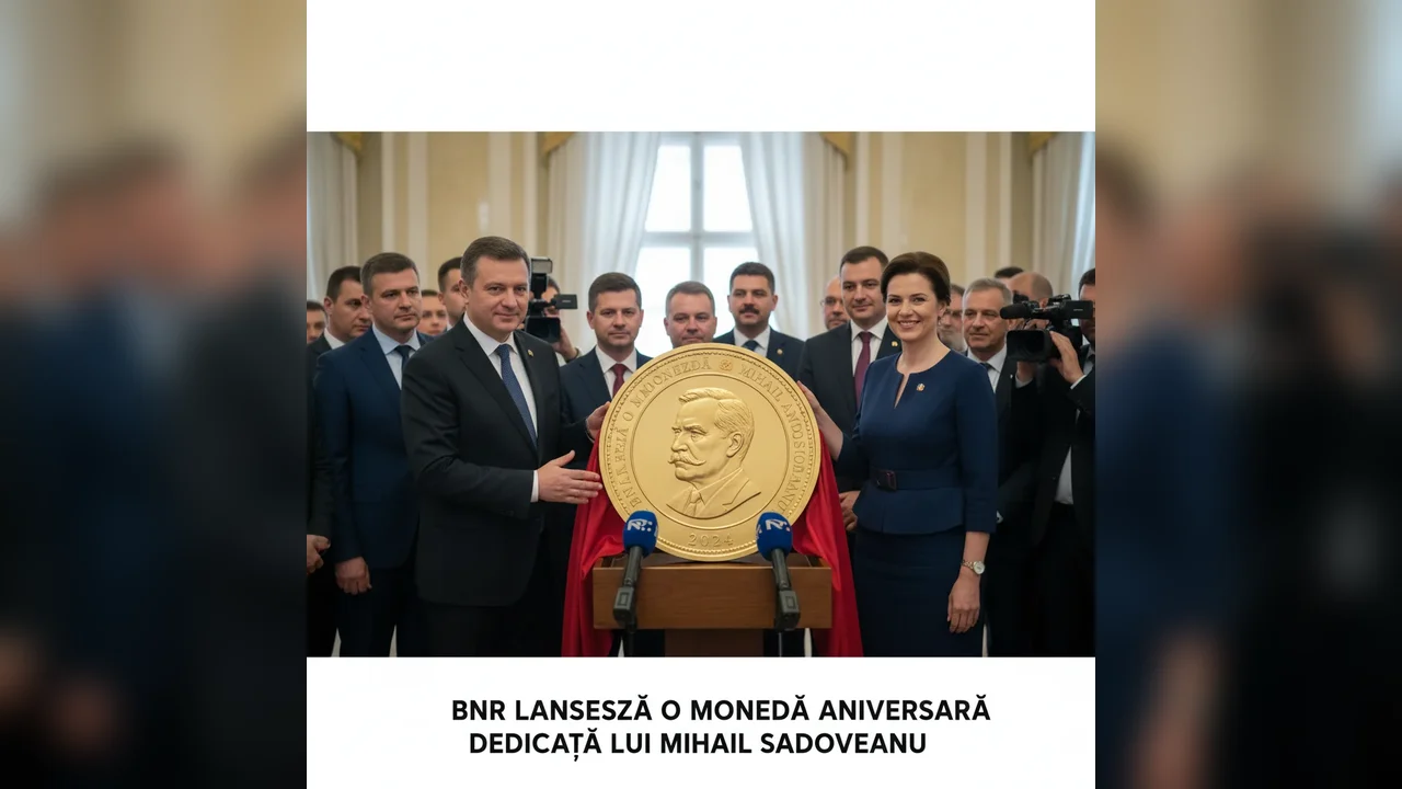 BNR emite monedă aniversară în cinstea lui Mihail Sadoveanu