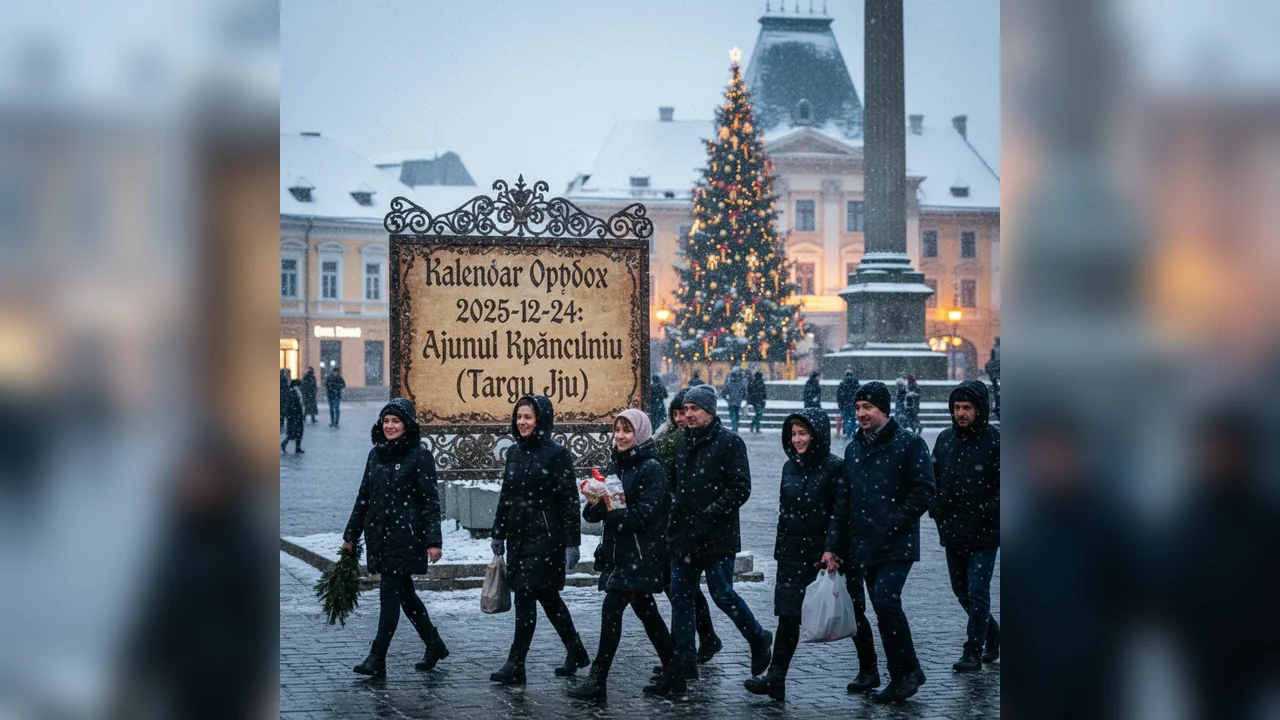 Calendar ortodox – 2025-12-24: Ajunul Crăciunului (Targu Jiu)