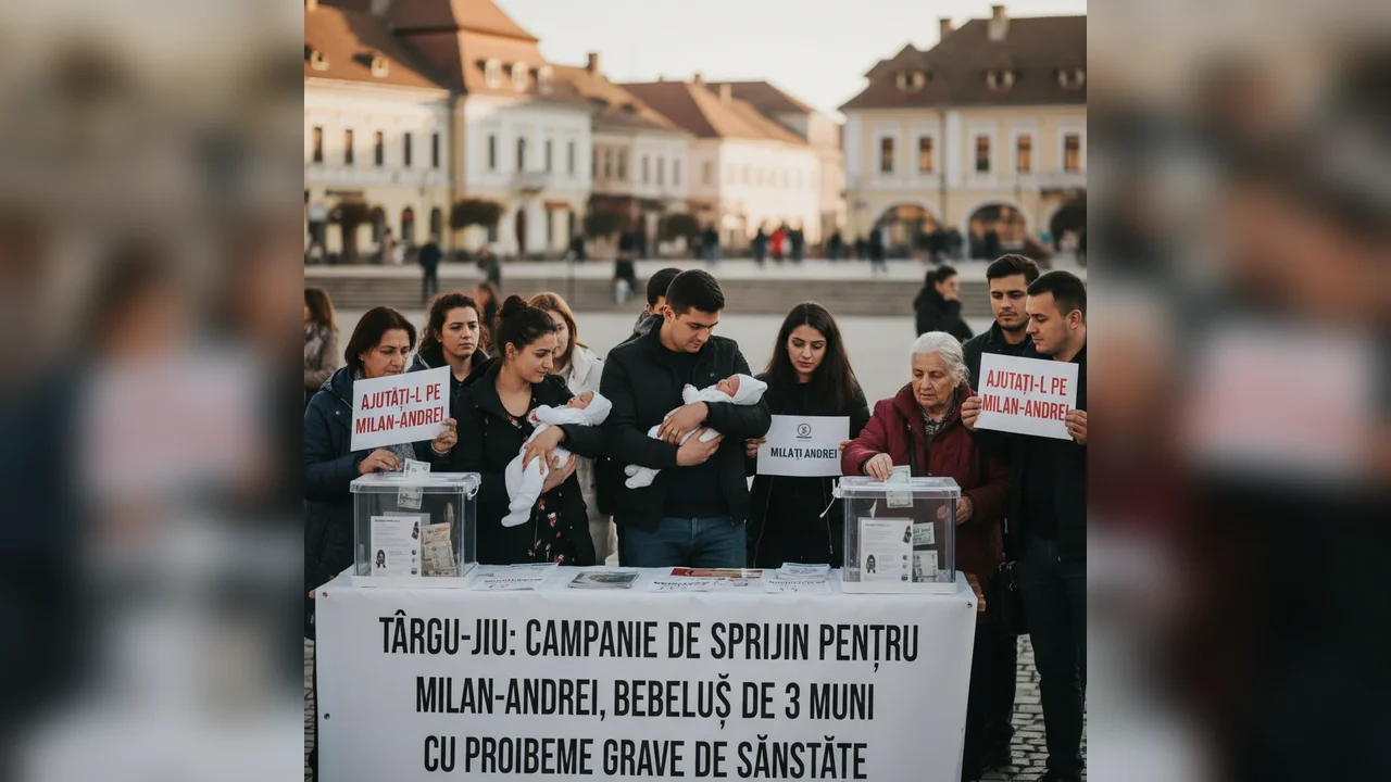 Campanie umanitară pentru Milan-Andrei, bebeluș de 3 luni cu afecțiuni grave
