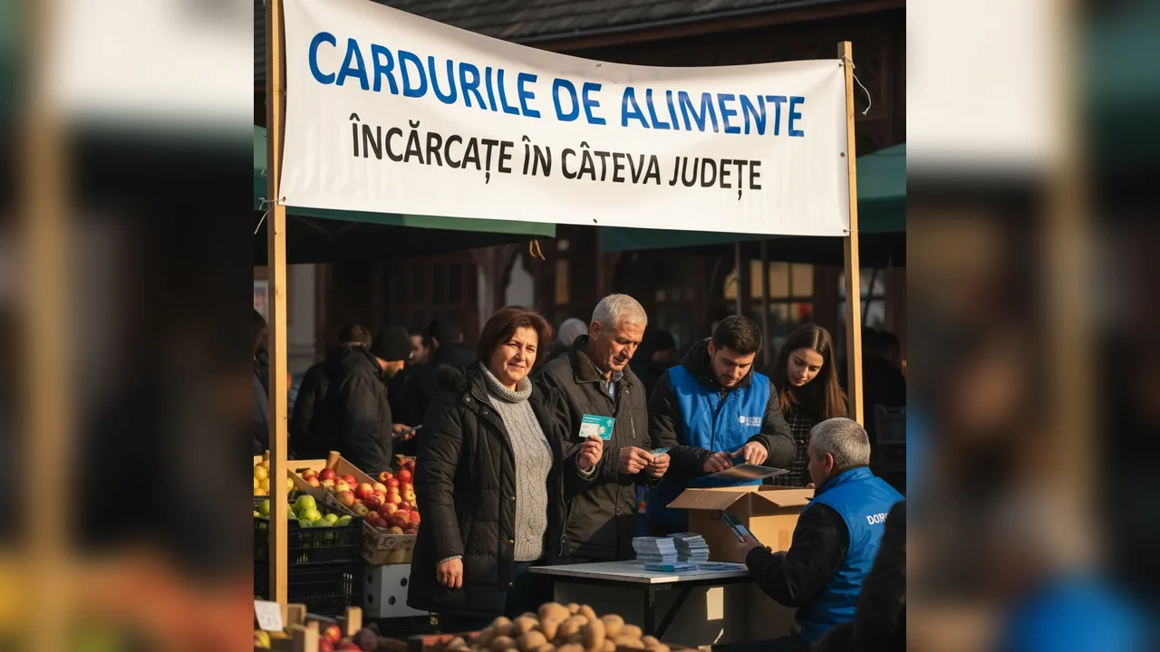 Cardurile de alimente, alimentate în mai multe județe din țară