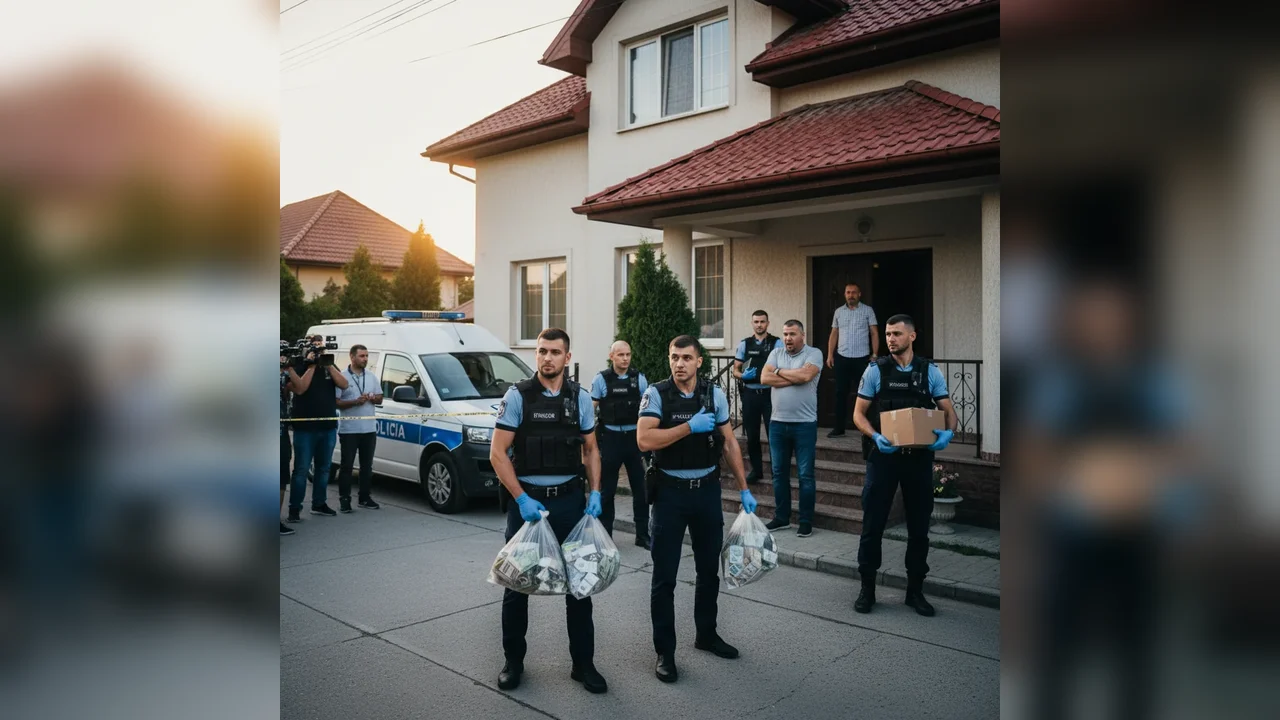 ce au găsit polițiștii în timpul descinderii