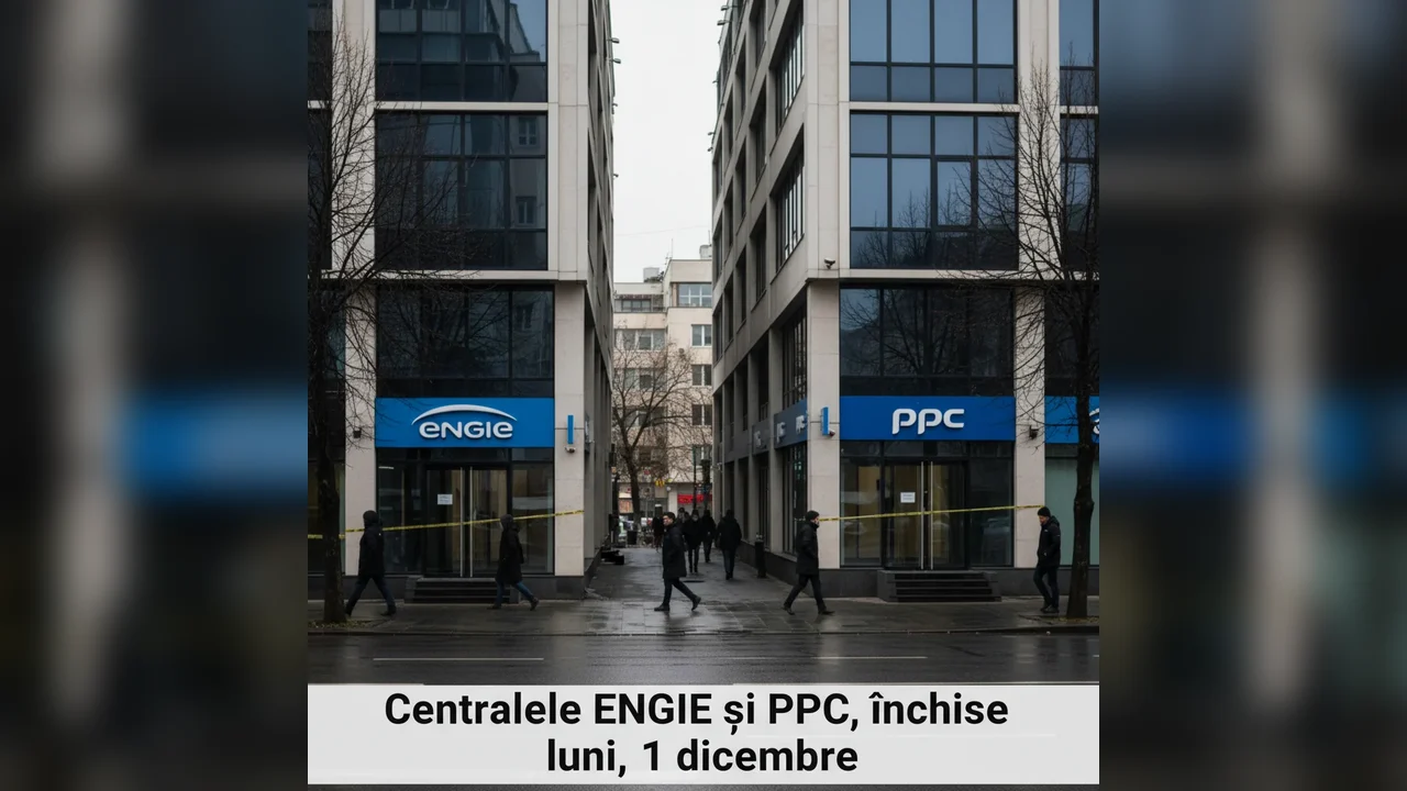 Centrele ENGIE și PPC vor fi închise luni, 1 decembrie, anunță programul local