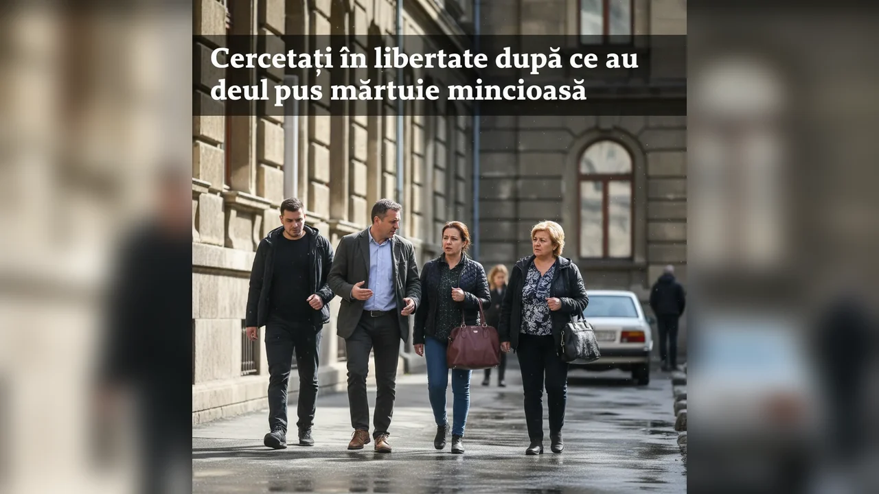 Cercetați în stare de libertate după declarații false depuse în anchetă