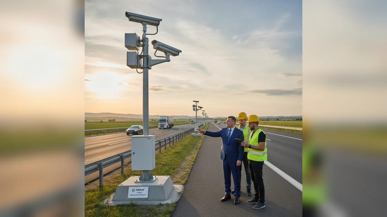 CNAIR montează 400 de camere video radar pe drumurile naționale și autostrăzi din România