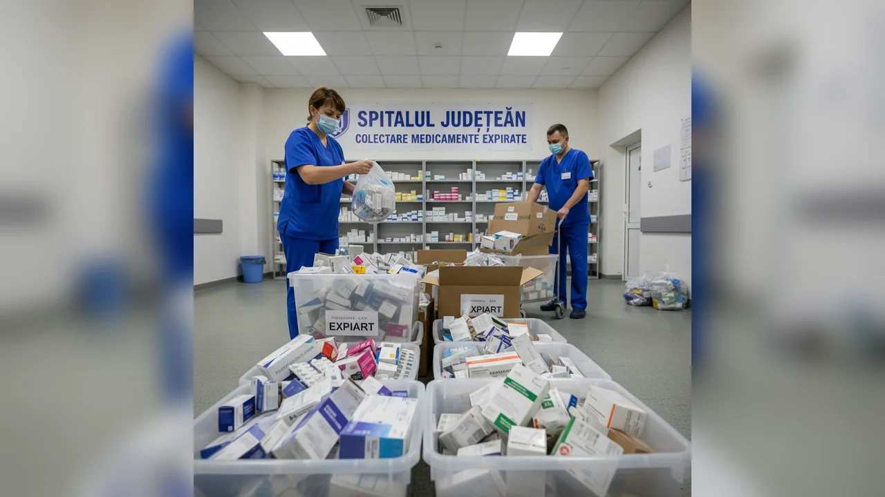 Colectare medicamente expirate la Spitalul Județean din [Numele Localității]
