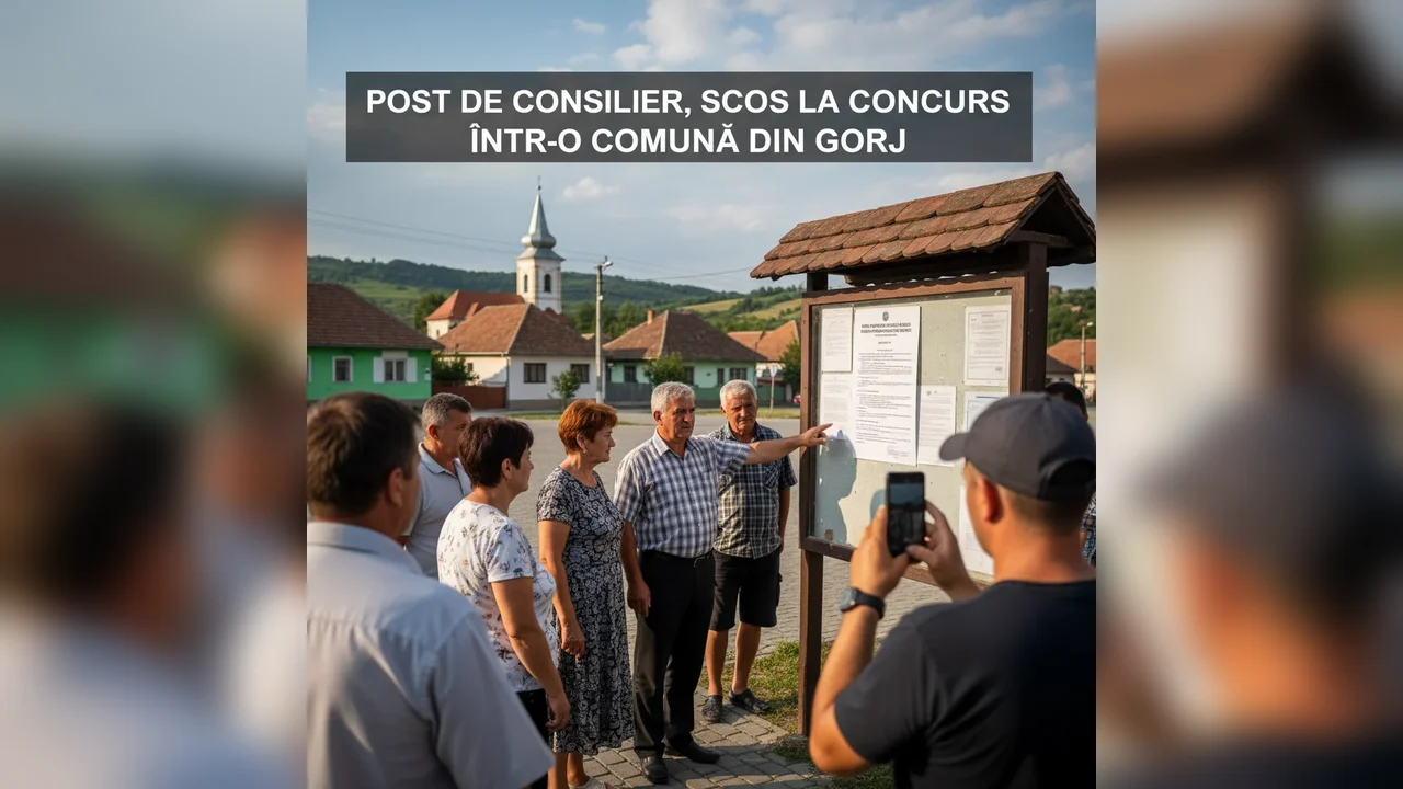 Consilier angajat prin concurs într-o comună din Gorj