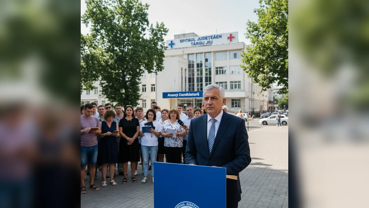 Constantin Mornea își anunță oficial candidatura la conducerea Spitalului Județean din Târgu Jiu