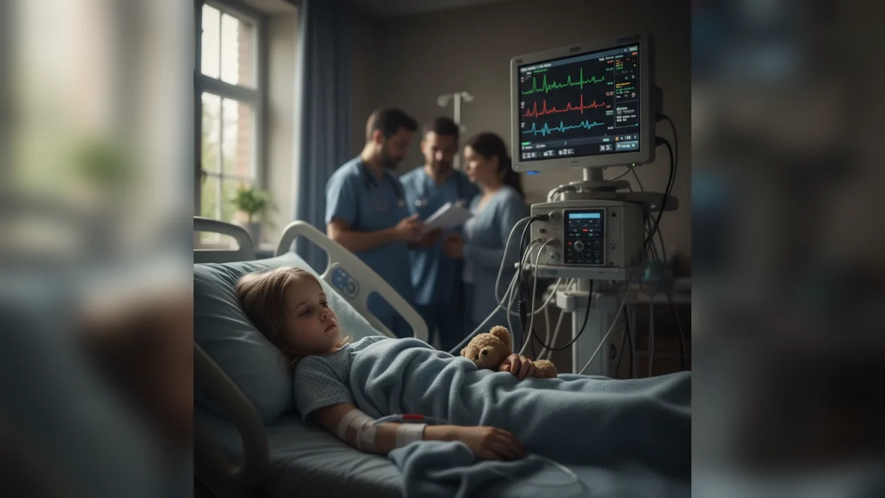 Copilă de patru ani, transportată de urgență la spital în stare critică
