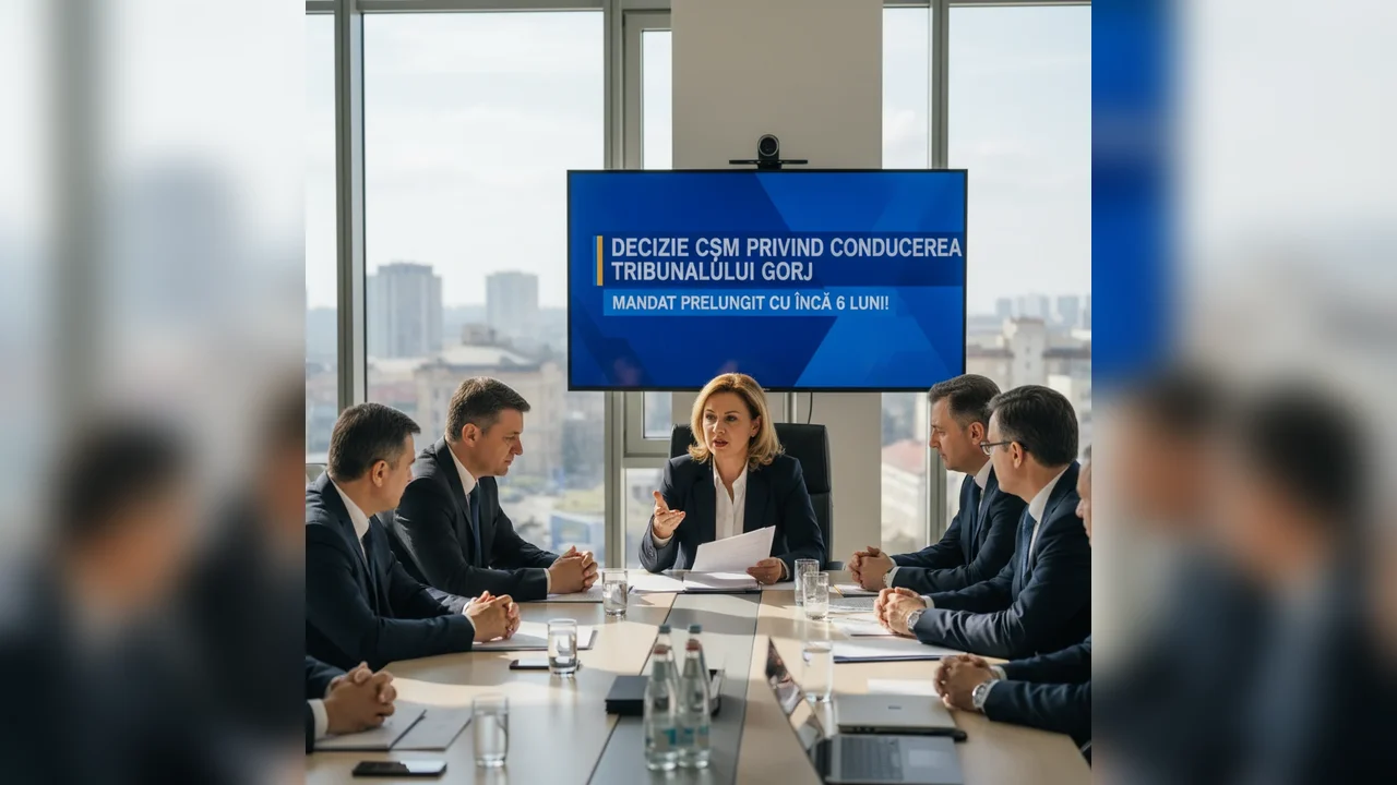 CSM prelungește mandatul conducerii Tribunalului Gorj cu încă 6 luni