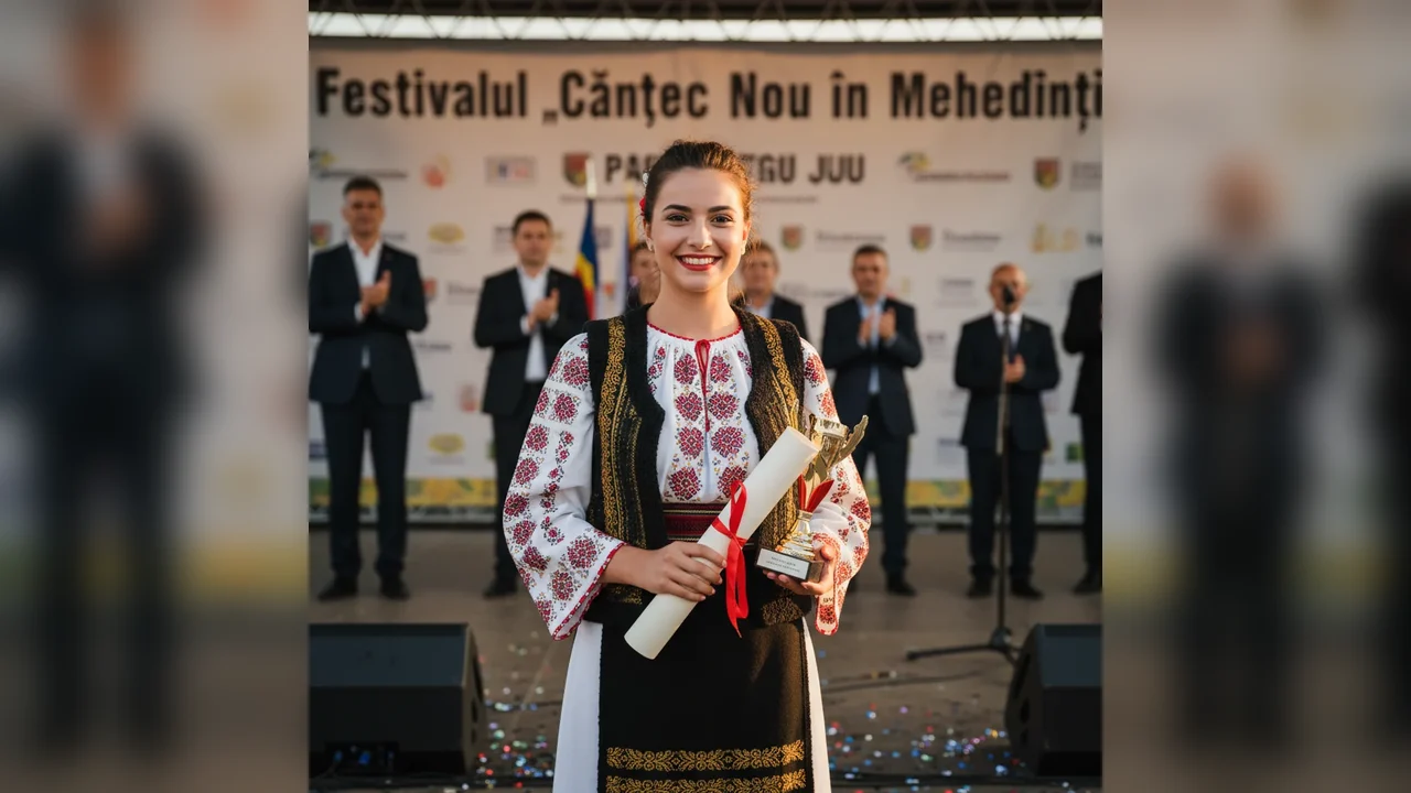 Cursantă ȘPA Târgu Jiu, premiată cu mențiune la Festivalul Cântec Nou în Mehedinți