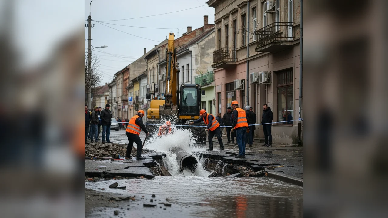 Defecțiune la rețeaua de apă – Probleme de alimentare în zonă