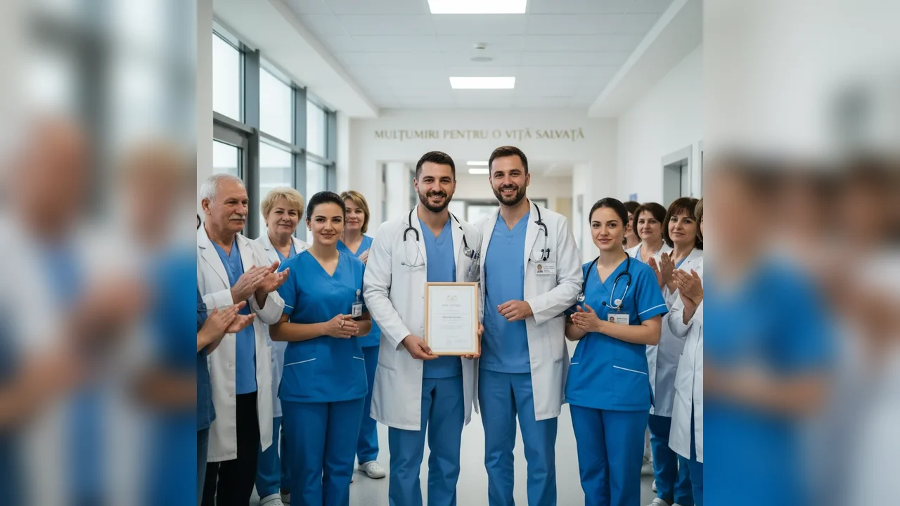 Doctorii Pirtea și Ianași, împreună cu asistentele Apostu și Hotoboc, primiți mulțumiri pentru salvarea unei vieți