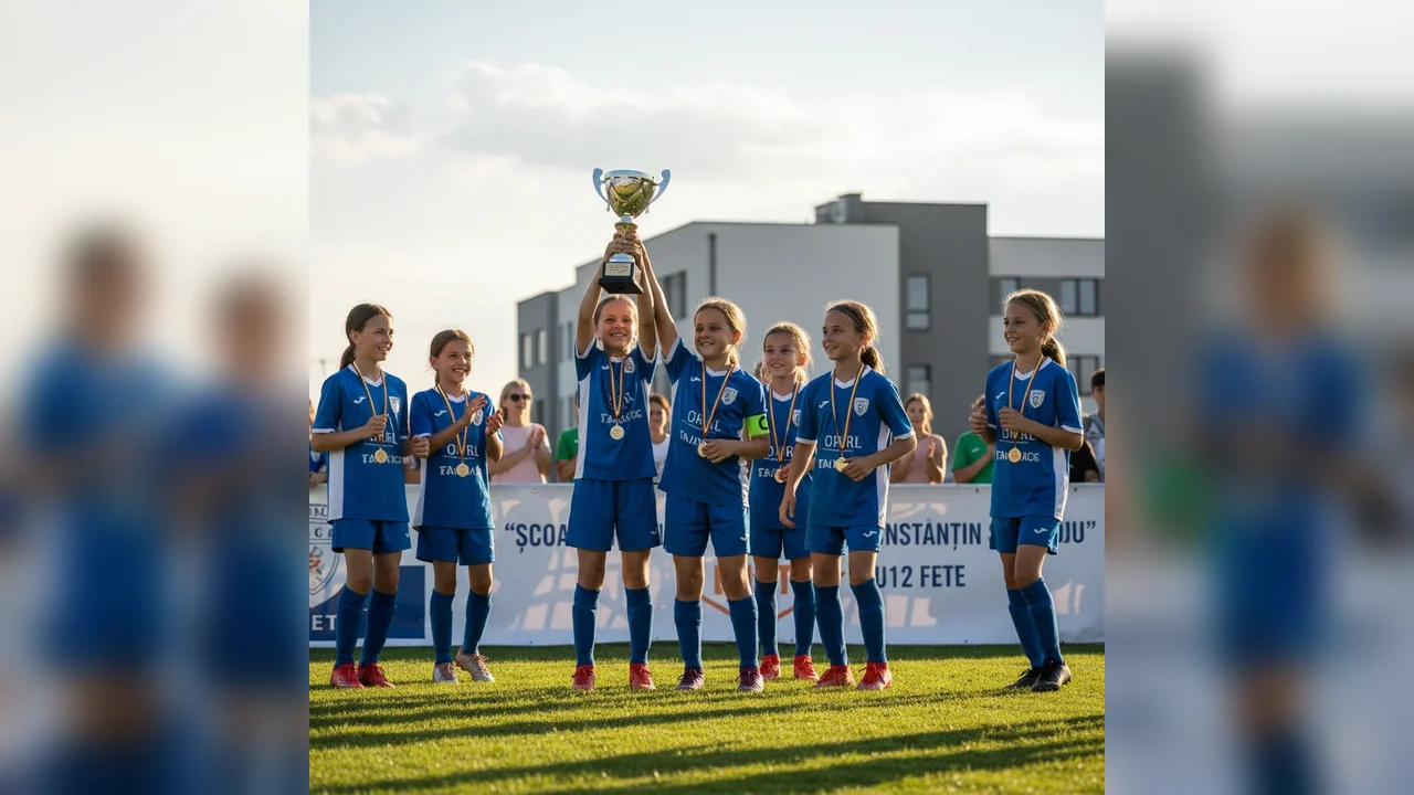Echipa de fotbal fete U12 a Școlii Gimnaziale Constantin Săvoiu excelează
