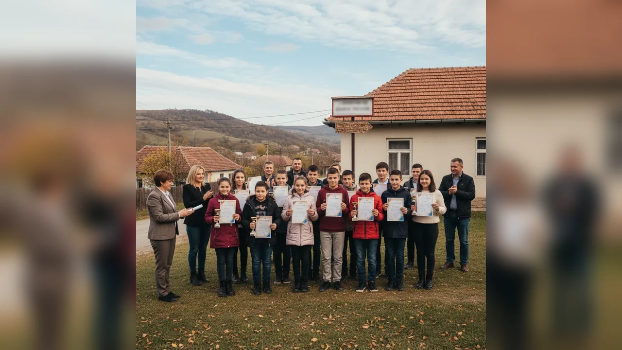 Elevii din Bumbești-Pițic câștigă premii la Olimpiada Satelor