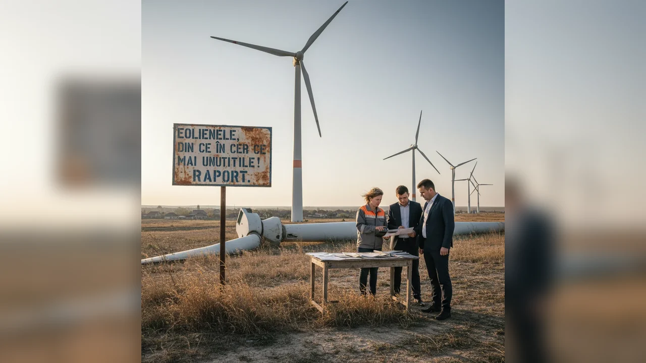 Eolienele – eficiență în scădere, avertizează raportul local