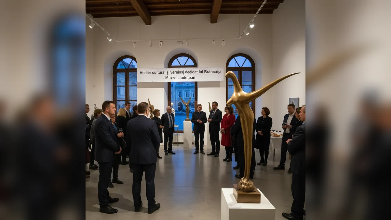 Eveniment cultural dedicat lui Brâncuși, cu expoziție și atelier, la Muzeul Județean