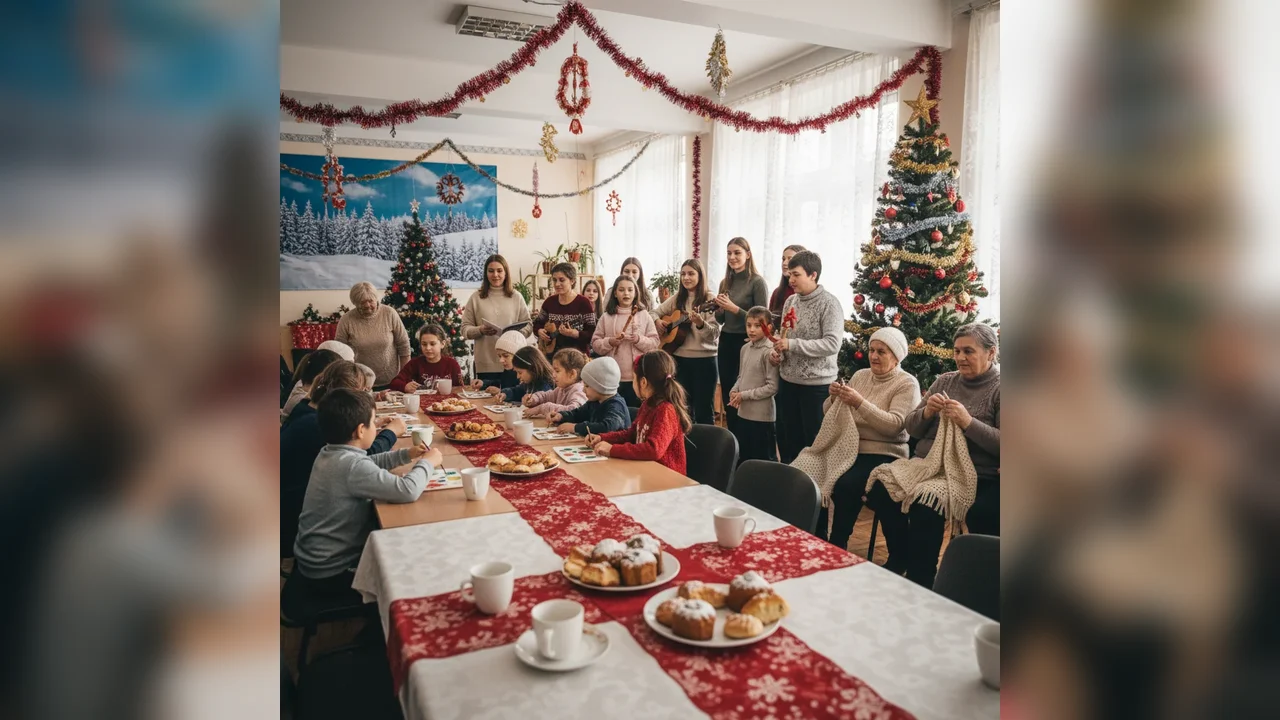 Evenimente festive de iarnă organizate în centrele DGASPC Gorj