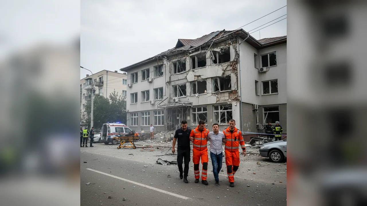 Explozie într-o anexă a Poliției Rutiere Lugoj: trei răniți, cazul analizat și la Târgu Jiu