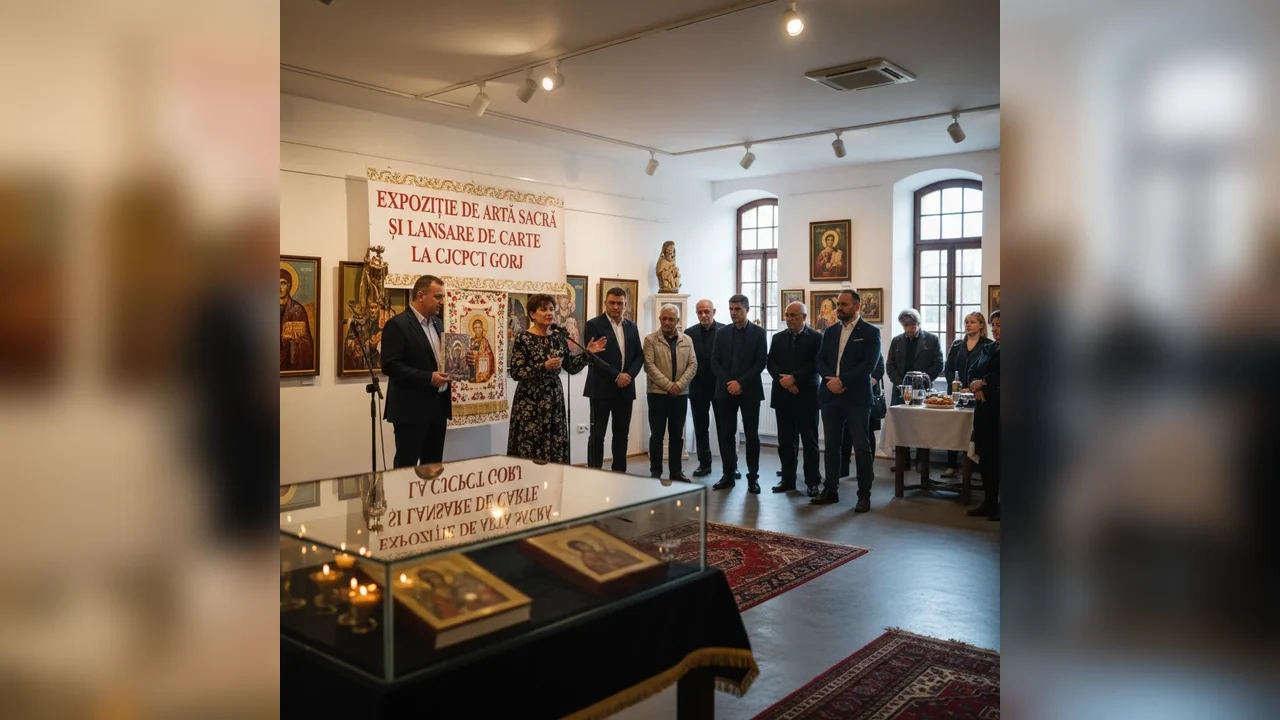 Expoziție de artă sacră și lansare de carte la Gorj