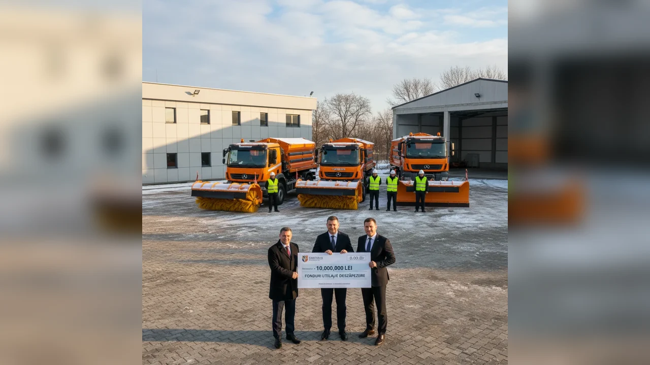 Fonduri suplimentare la Târgu Jiu pentru utilaje noi de deszăpezire Edilitara