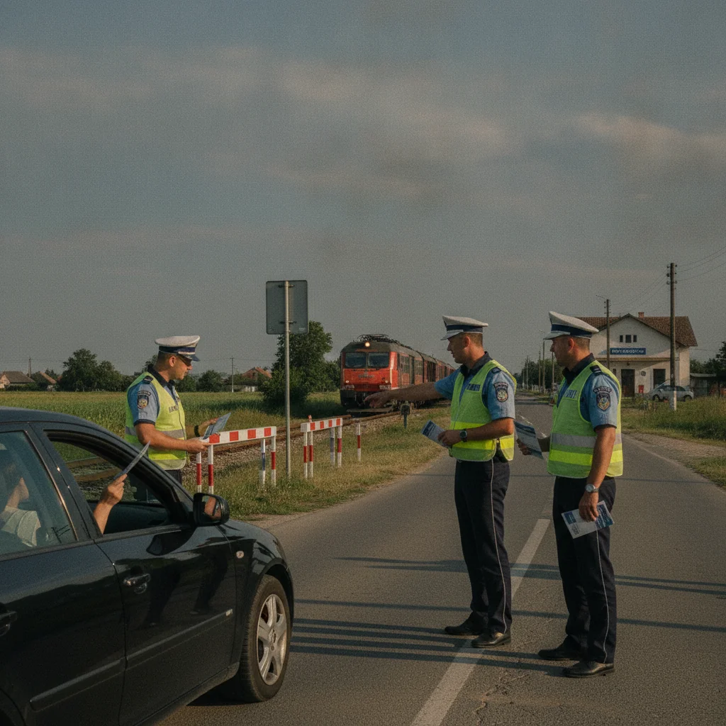 Gorj: acțiuni pentru siguranță la trecerile la nivel cu calea ferată