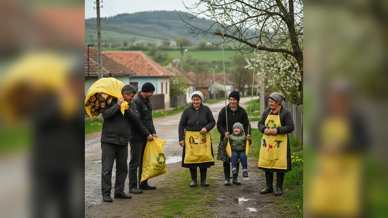Gorjenii descoperă noi întrebuințări pentru sacul galben destinat deșeurilor de metal și plastic