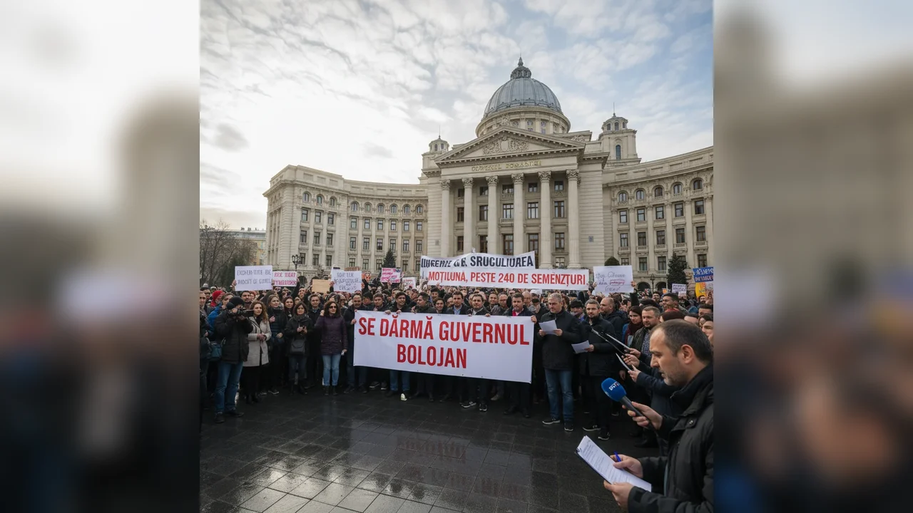 Guvernul Bolojan se clatină, moțiunea are peste 240 semnături