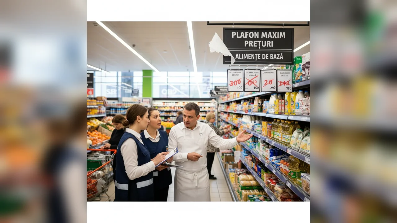 Hipermarketuri sancționate pentru depășirea plafonului de preț la alimente în localitate