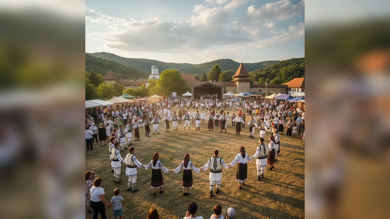 Hora de pomană atrage sute de participanți la Tismana