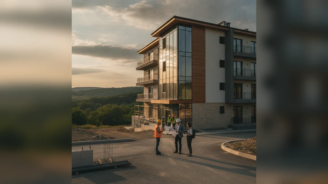 Hotel de patru stele în Plopșoru, Gorj: lucrările au ajuns la 65%