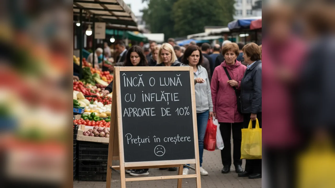 Inflația rămâne aproape de 10% și în această lună în România