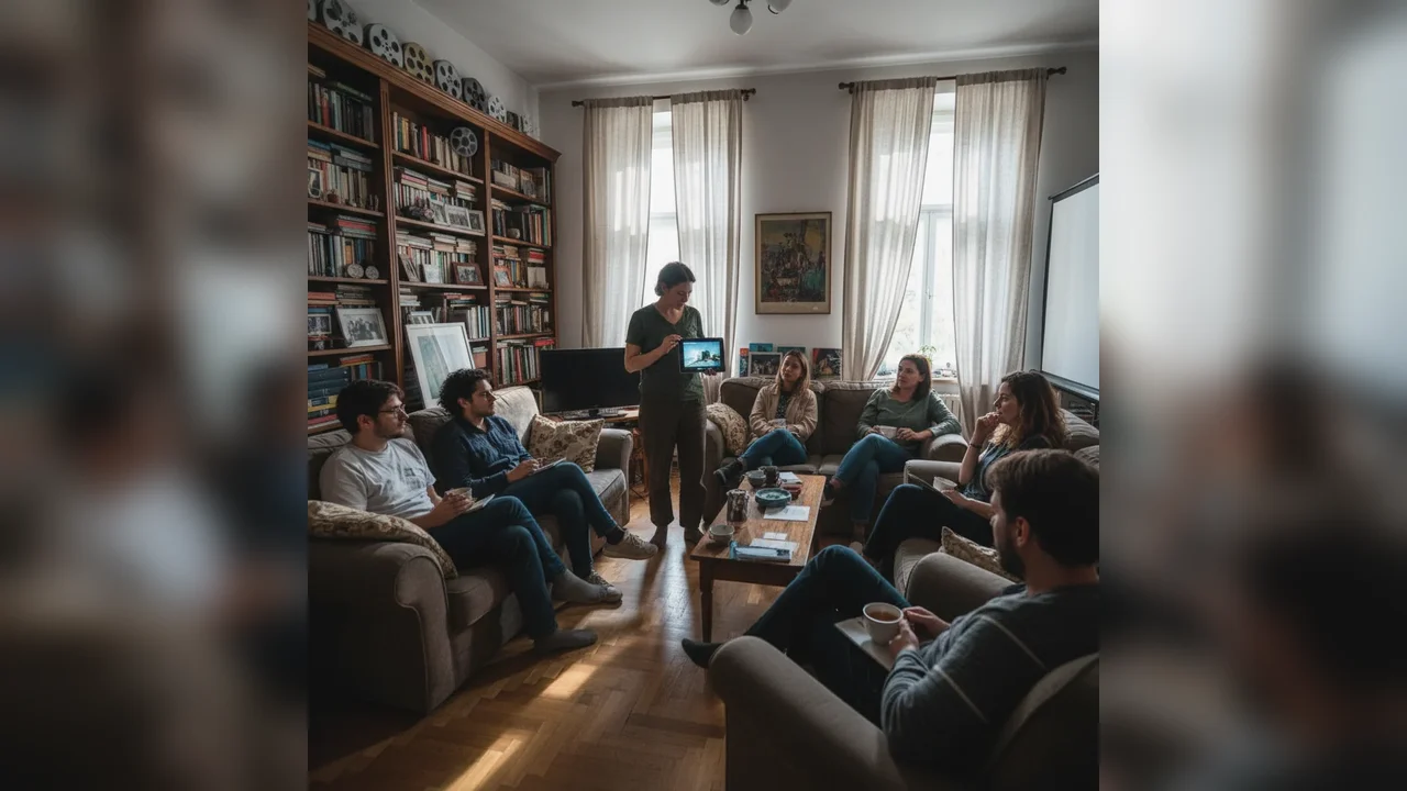 Ioana Mischie a lansat acasă noul său film în fața comunității locale