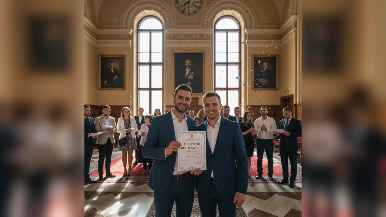 Lista actualizată de publicații de căsătorie la Primăria Târgu Jiu pentru final de 2025 și început de 2026