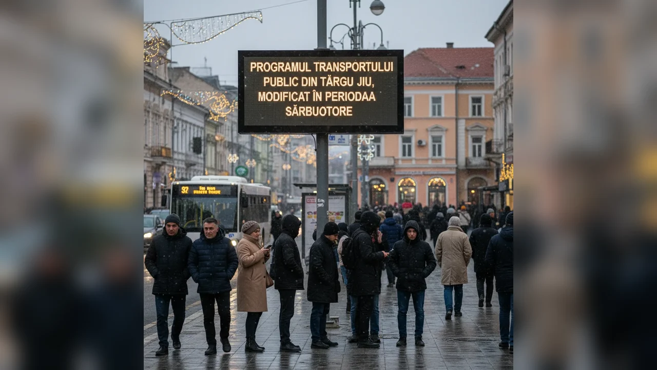 Modificări în programul transportului public din Târgu Jiu pe durata sărbătorilor